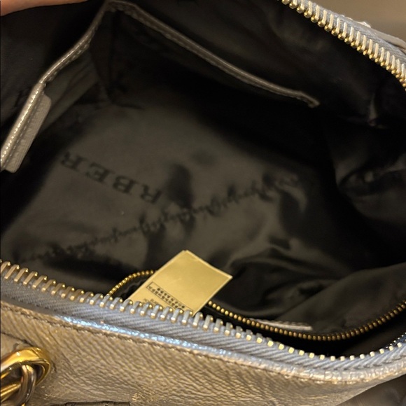 Burberry Gray Crossbody Bag and hand bag with lock and key. - Picture 10 of 16